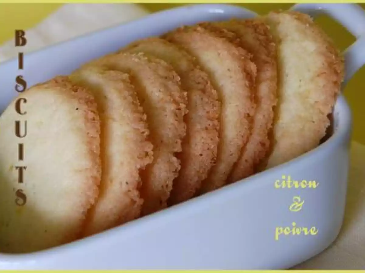 Biscuits au citron et au poivre, sans gluten