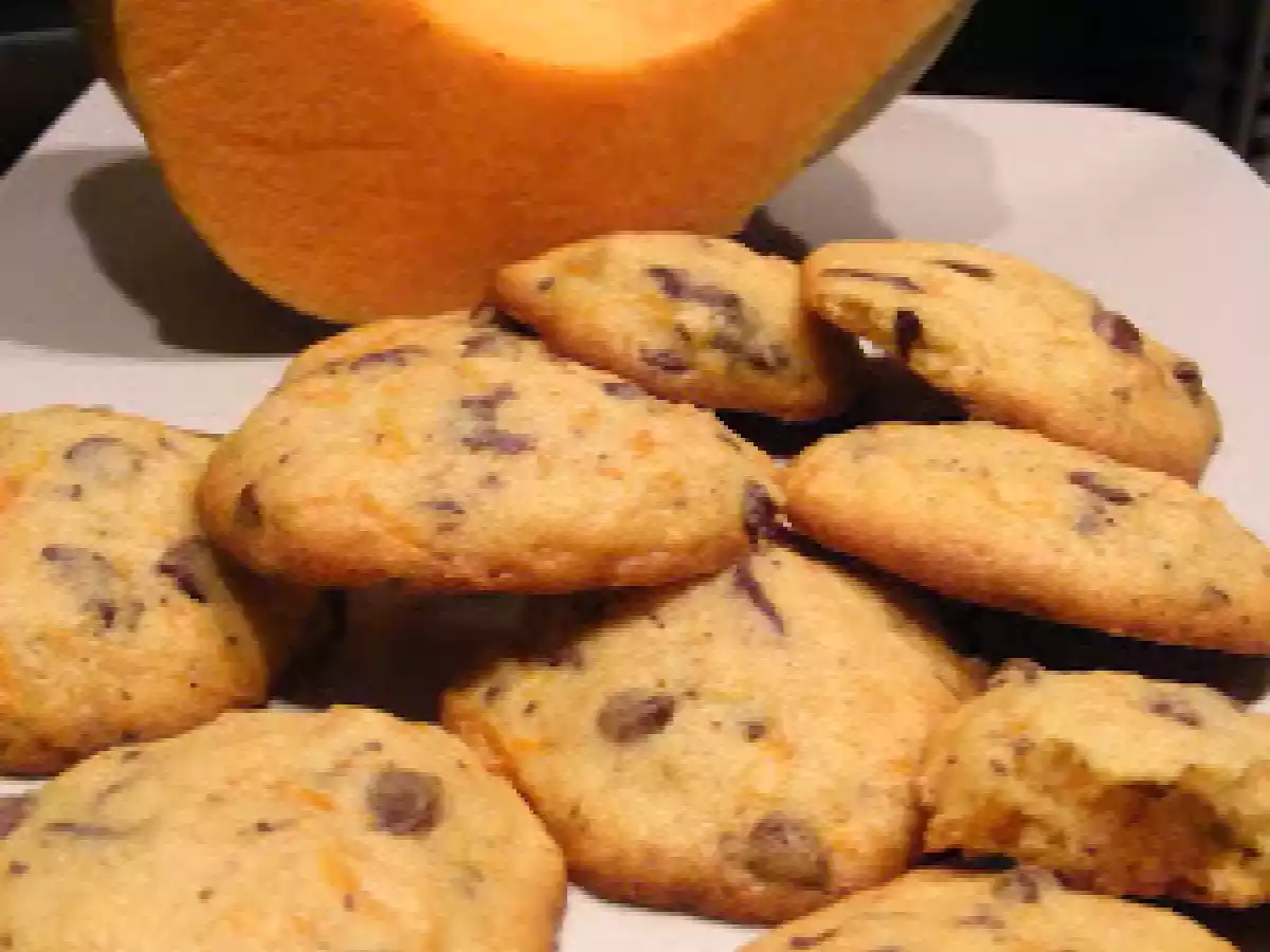 Biscuits au potiron et aux pépites de chocolat