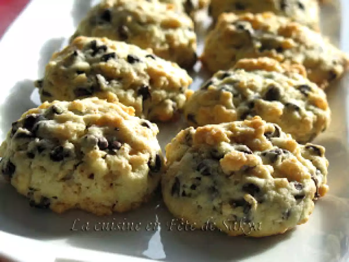 Biscuits au Riz Grillé et au Chocolat Noir