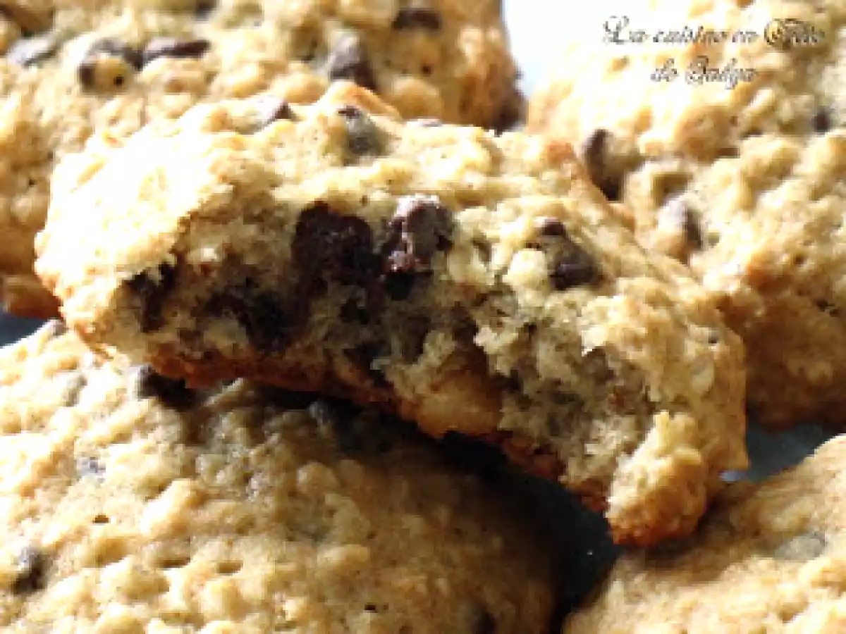 Biscuits aux bananes, gruau et chocolat - photo 3