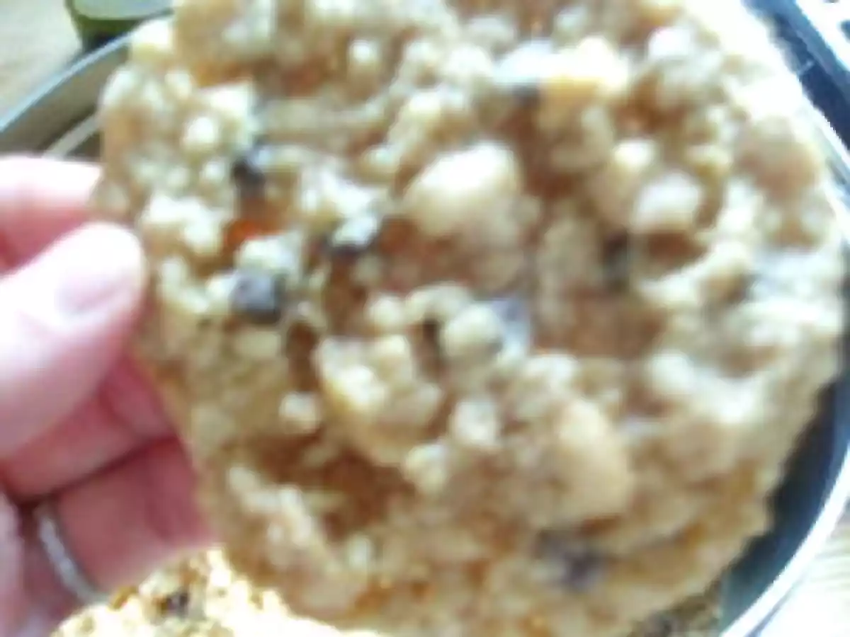 Biscuits aux flocons d'avoine, au beurre de cacahuètes et aux pépites de chocolat - photo 3