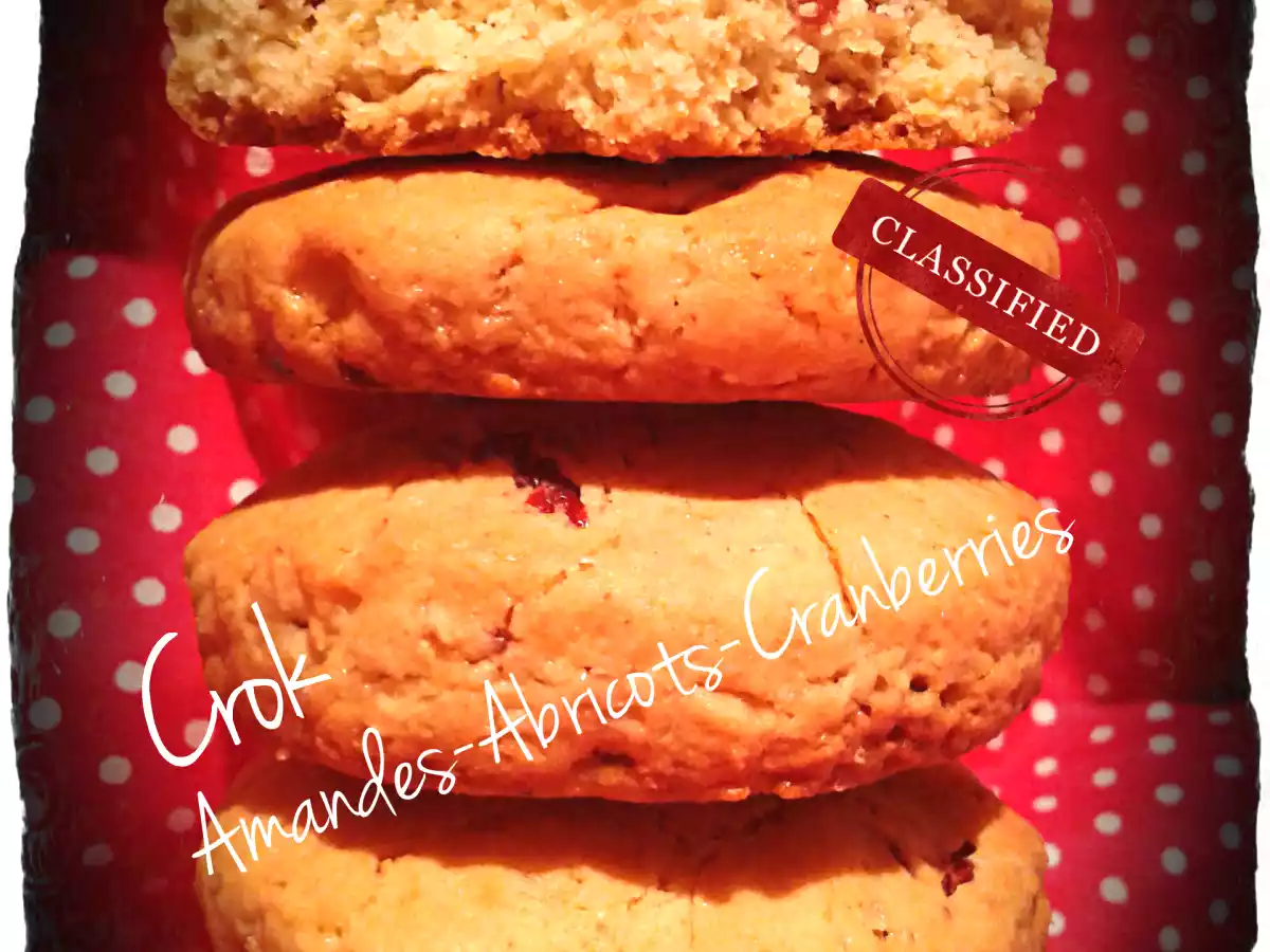 Biscuits Cranberries-Abricots et Fèves Tonka