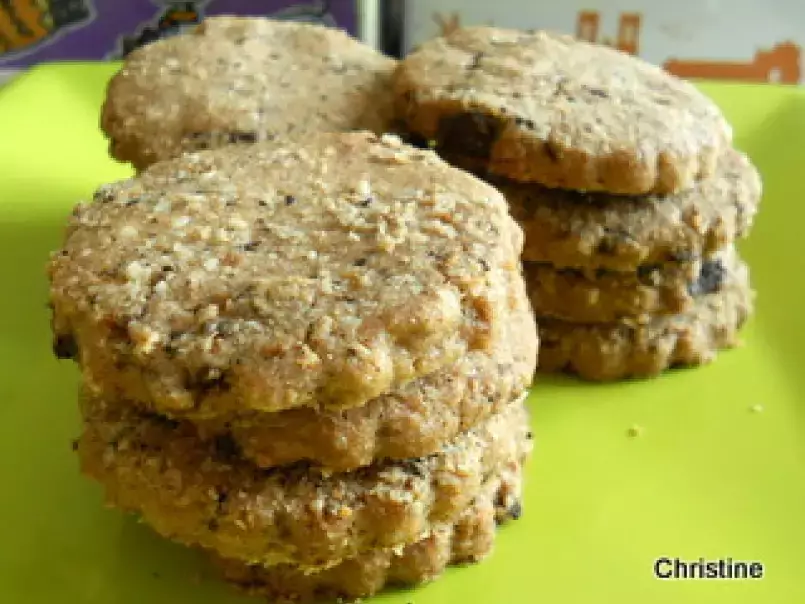 Biscuits croquants pralinoise et pépites de chocolat - photo 2