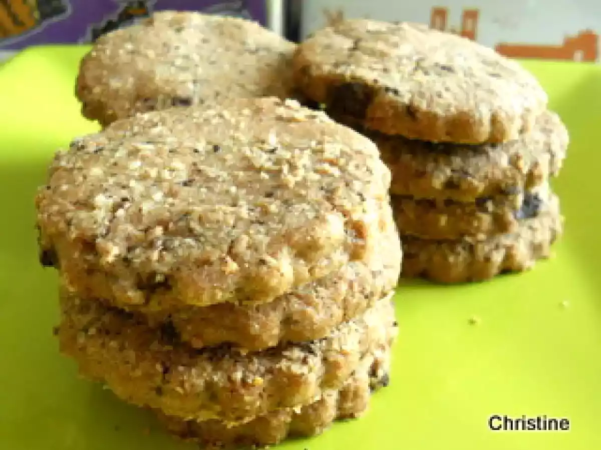 Biscuits croquants pralinoise et pépites de chocolat - photo 2