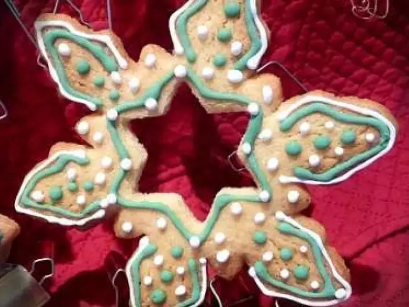 Biscuits de Noël décorés (flocons de neige), photo 3