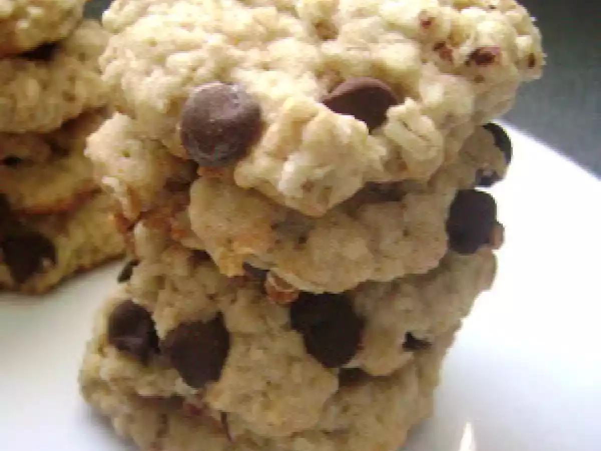 Biscuits flocons d'avoine et pépites de chocolat