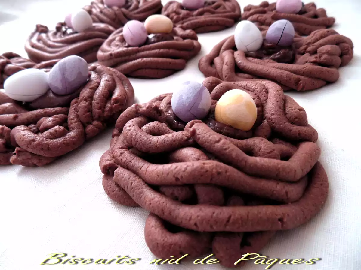Biscuits nid de Pâques