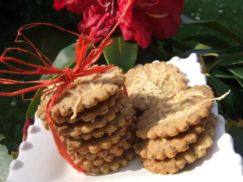 Biscuits paprika et graines de pavot pour l'apéritif