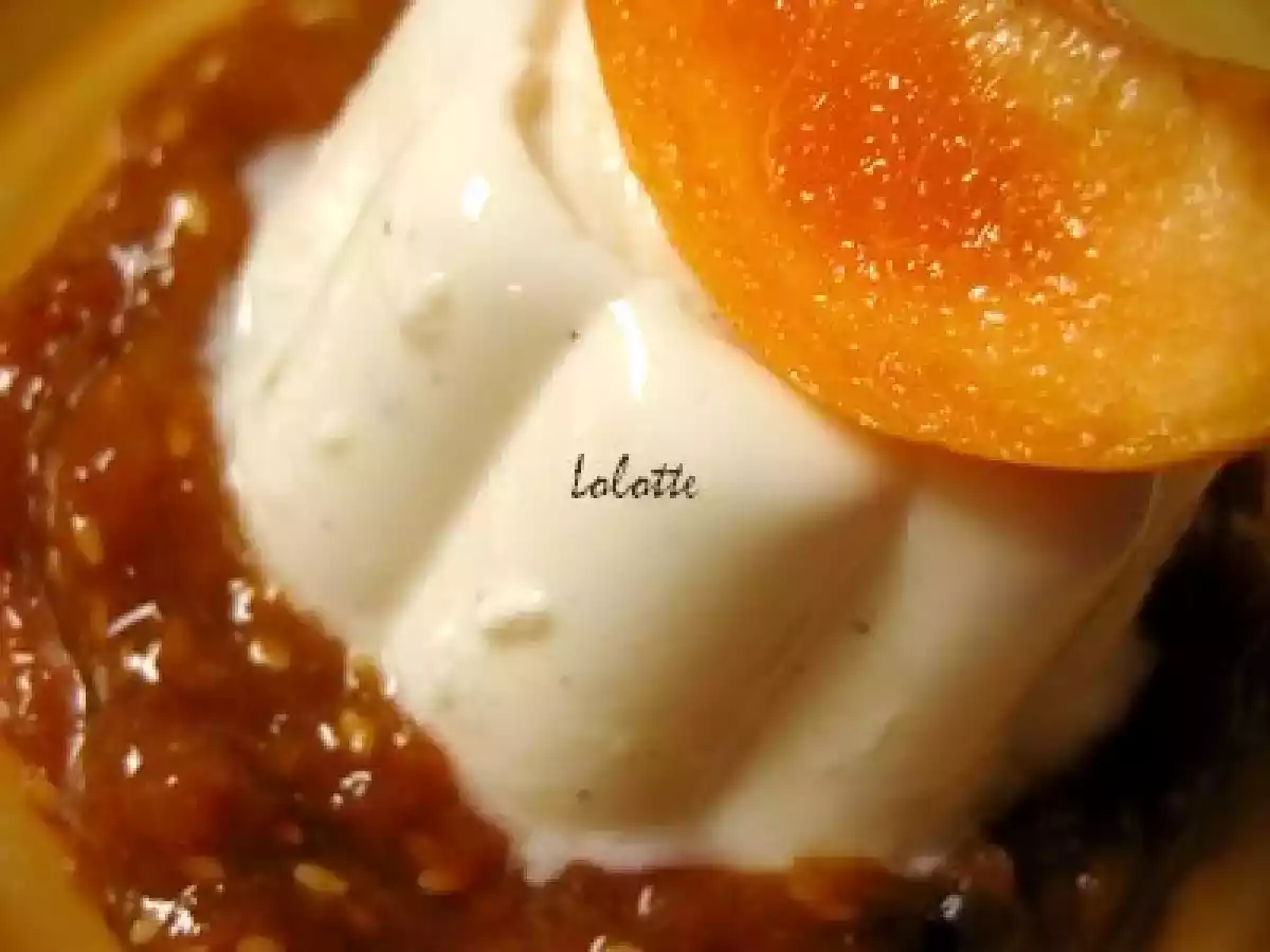 Blanc-manger chèvre frais, miel et vanille