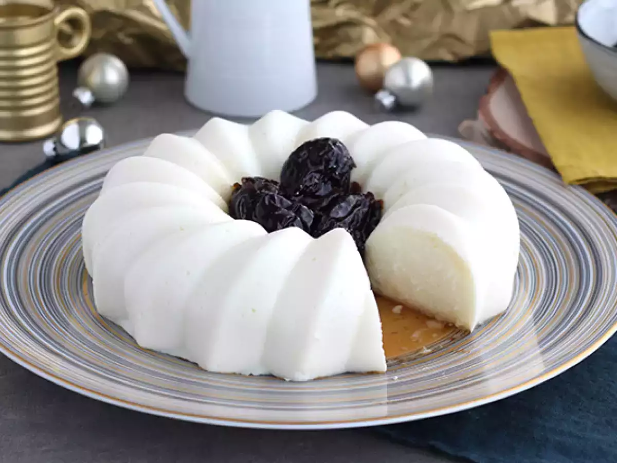 Blanc manger coco et coulis de pruneaux - photo 5