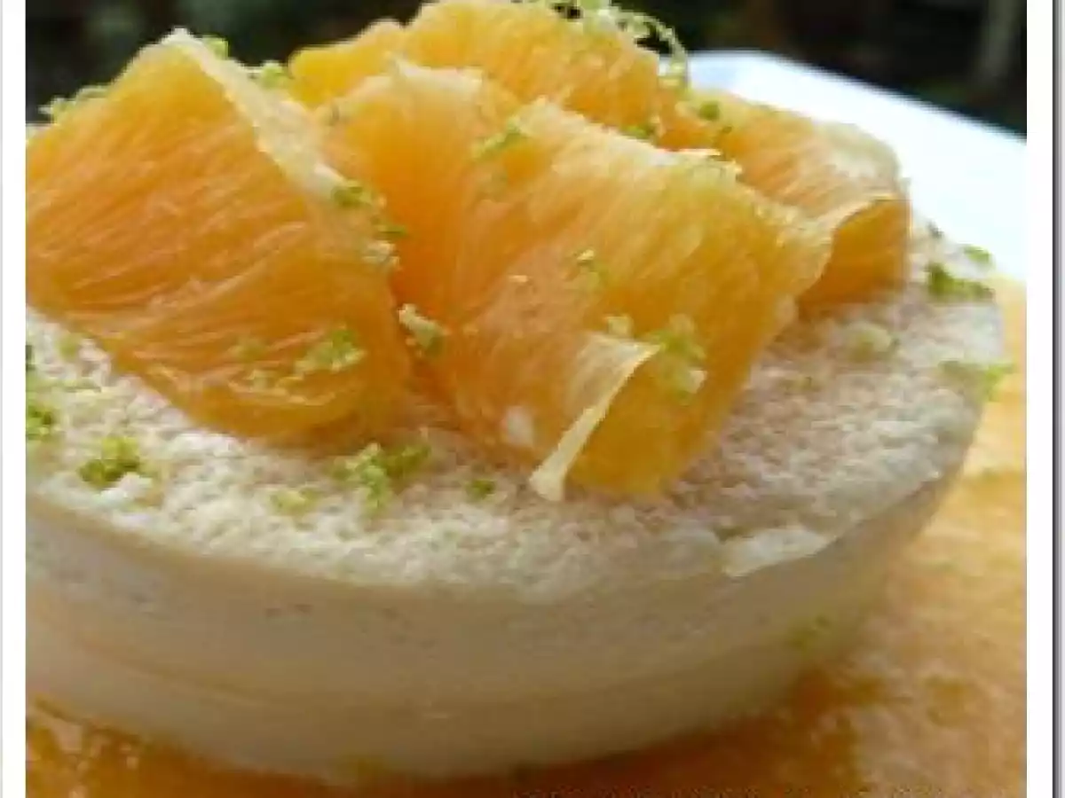 BLANC-MANGER COCO-VANILLE ET COULIS DE MANDARINE