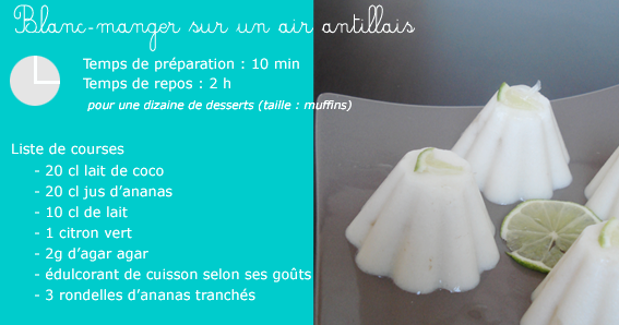 Blanc Manger Light Sur Un Air Antillais Recette Ptitchef