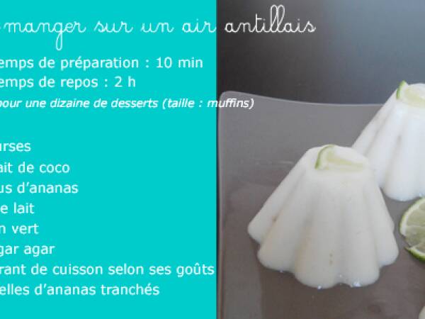 Blanc-manger light... sur un air antillais