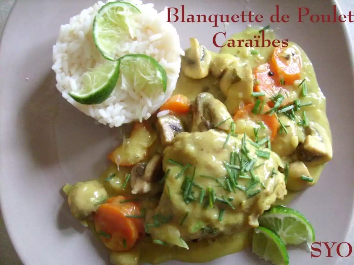 Blanquette de Poulet Caraïbes