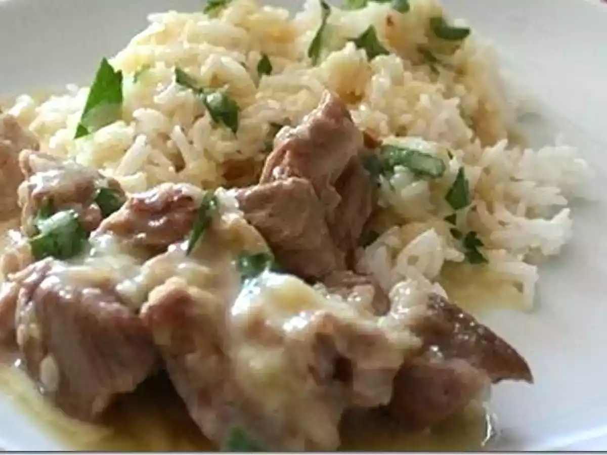 Blanquette de veau aux morilles facile et légère, accompagnée de son riz pilaf - photo 3
