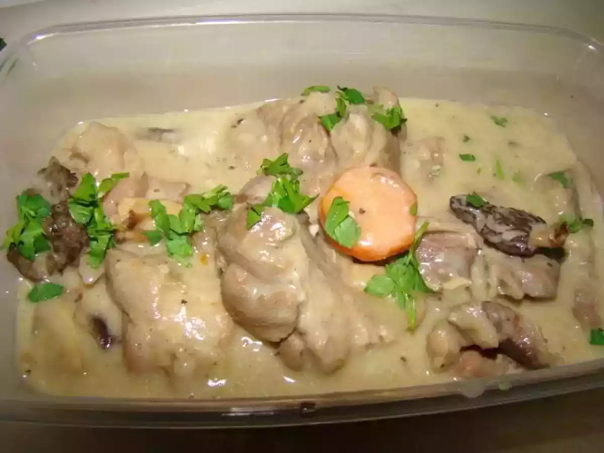 Blanquette de veau aux morilles facile et légère, accompagnée de son riz pilaf - photo 4