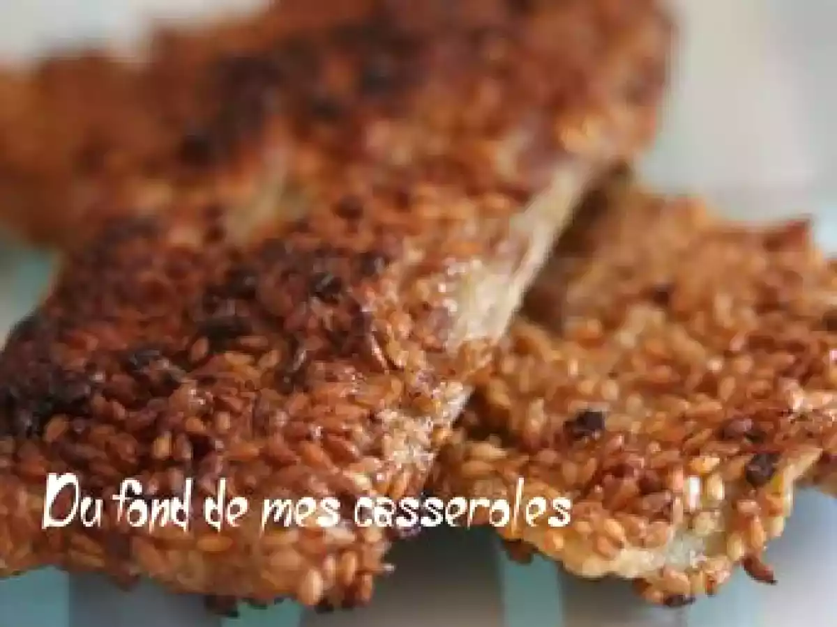 Blettes panées au sésame