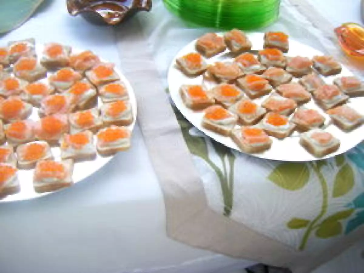 Blinis au saumon fumé