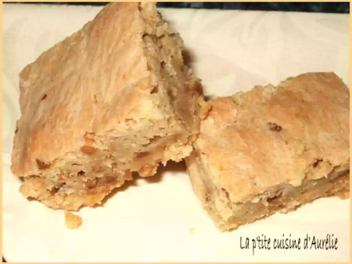 Blondie aux chocolat blanc et nougatine