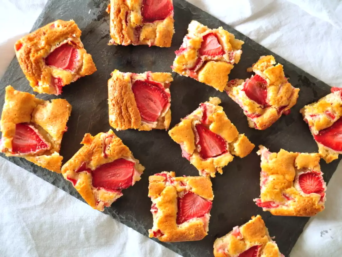 Blondie Chocolat blanc & fraises