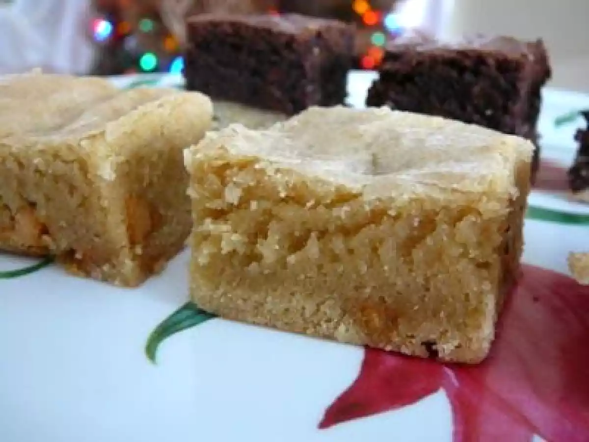 Blondies au caramel écossais