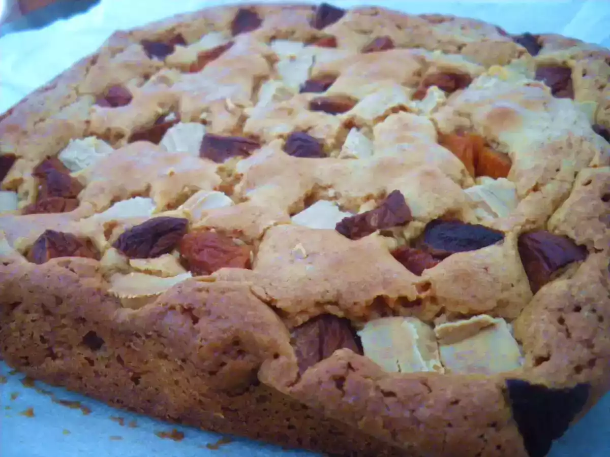 Blondies chocolat blanc et abricots secs - photo 2