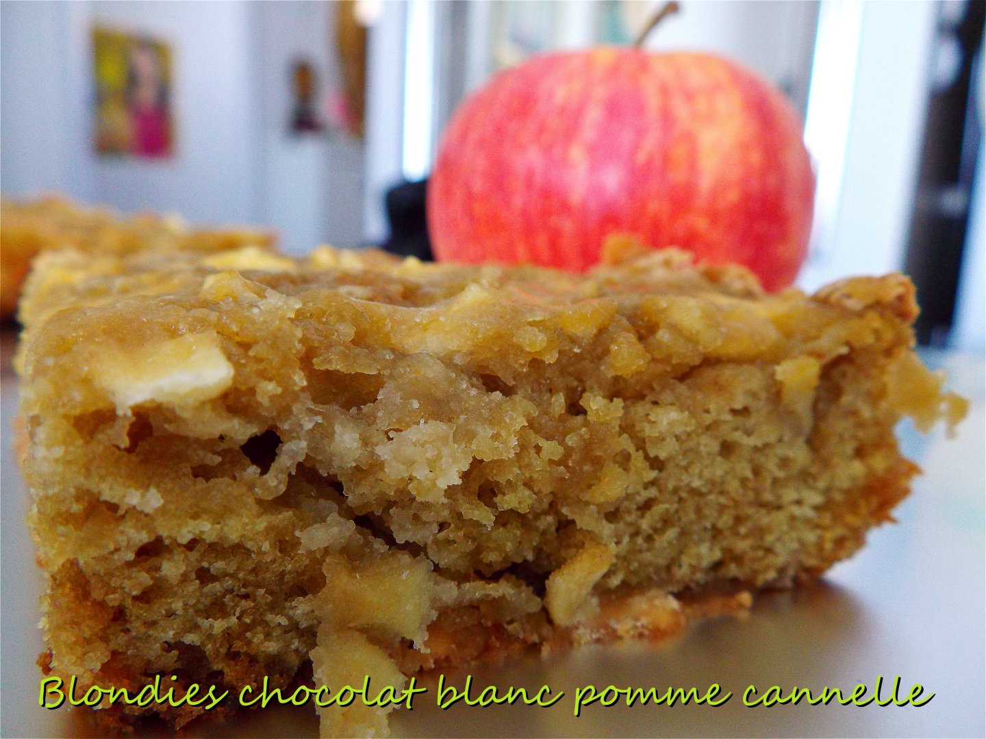 Blondies Chocolat Blanc Pomme Cannelle Recette Ptitchef