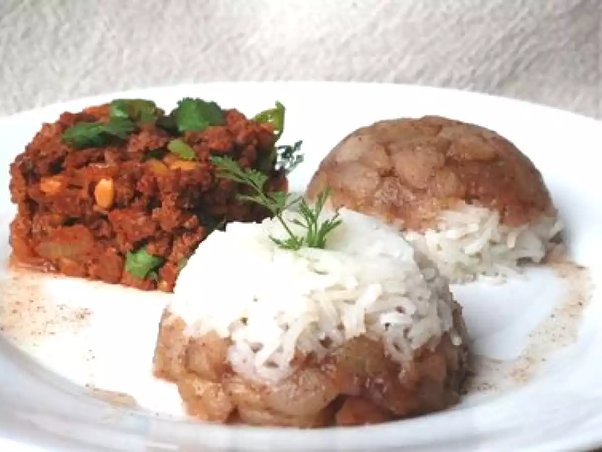 Boeuf à l'orientale, pommes cannelle et riz - photo 2