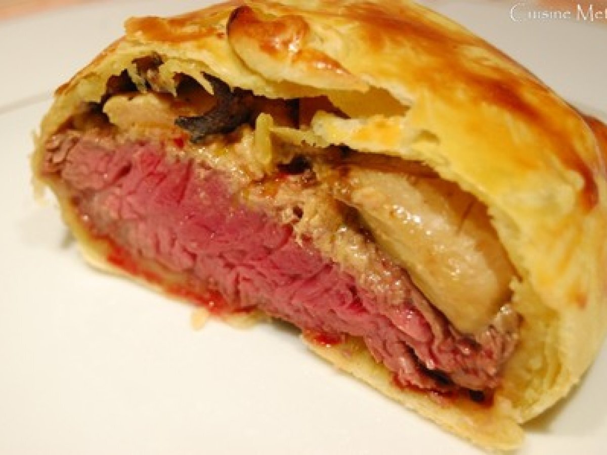 Boeuf en feuilleté, aux cèpes et foie gras Recette Ptitchef