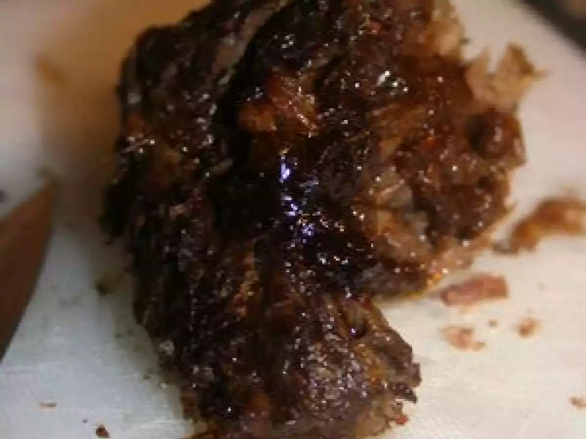 Boeuf longuement confit à l'orange (paleron, gîte, jumeau...)