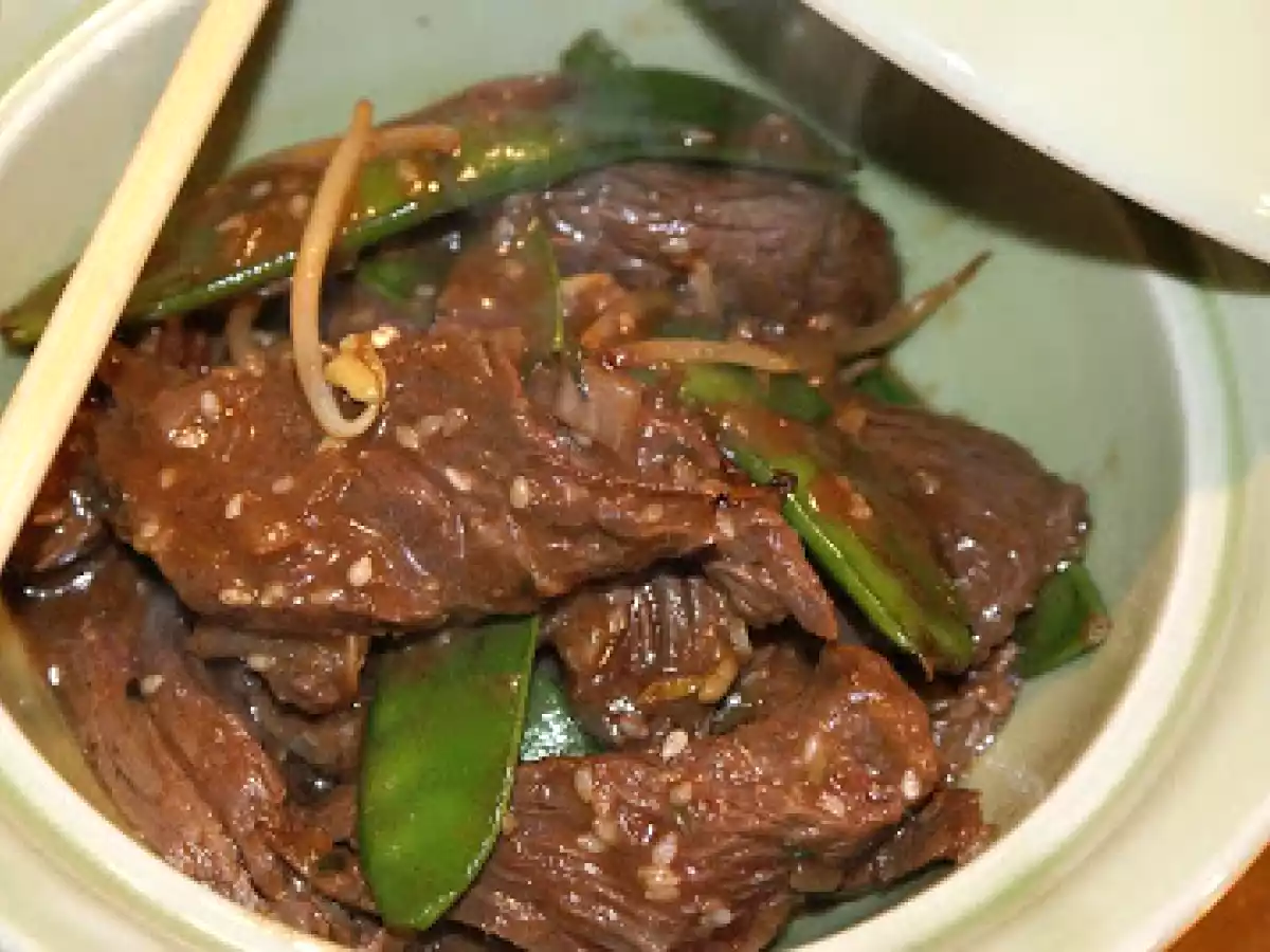 Boeuf sauté à l'asiatique !