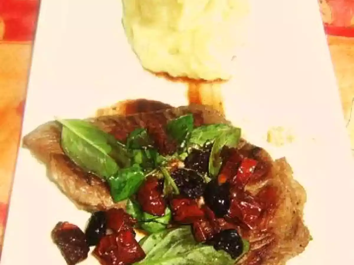 Boeuf sauté aux olives et tomates séchées