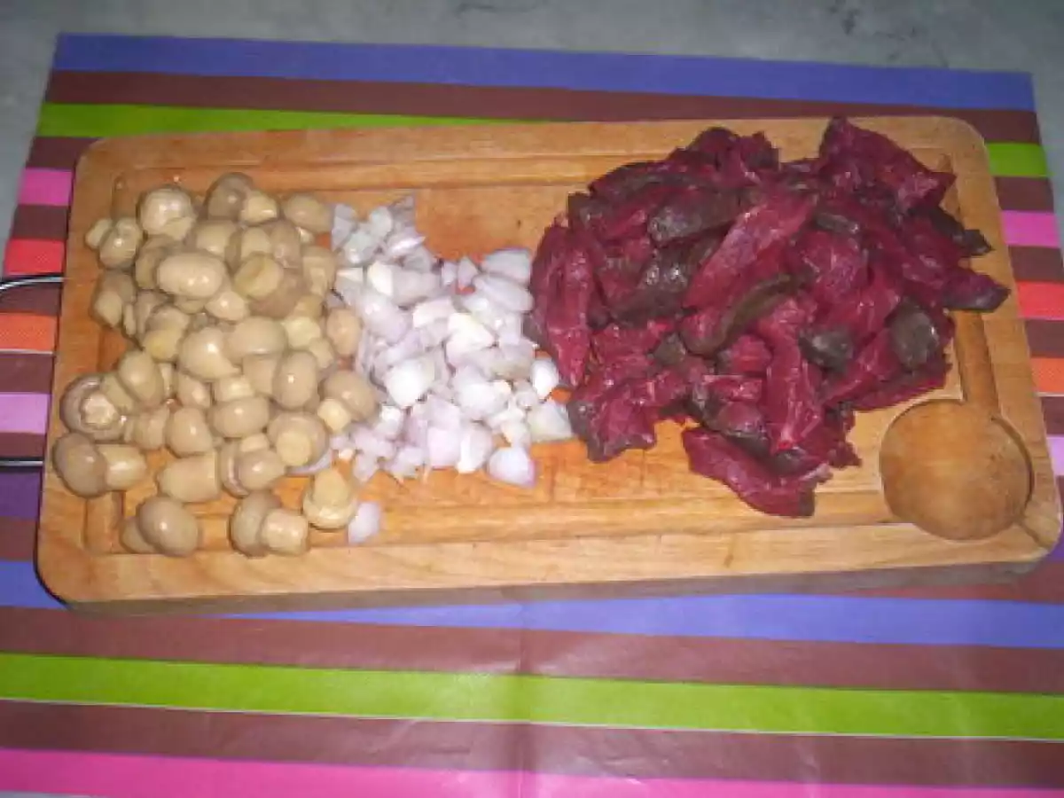 Boeuf stroganof au wok...