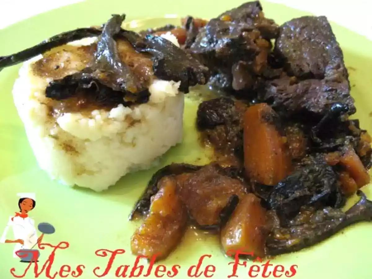 Boeuf sucré salé aux trompettes de la mort