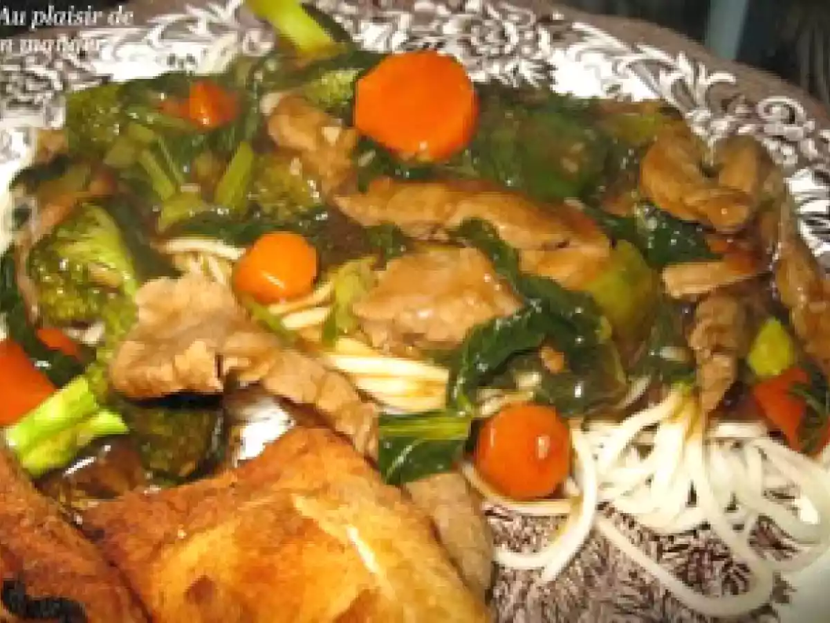 Boeuf teriyaki aux légumes