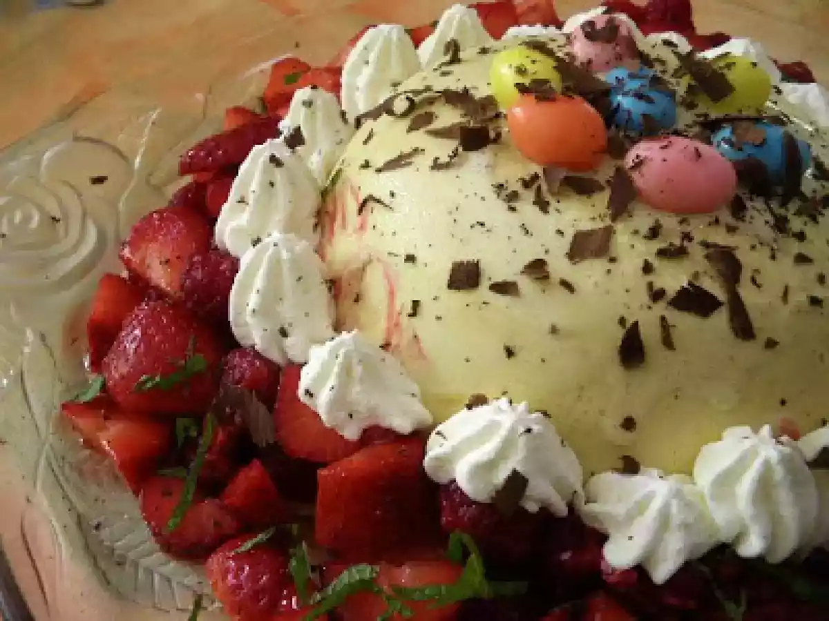 Bombe Glacée Aux Fraises