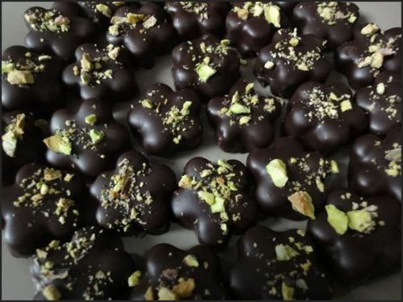 Bonbons chocolatés au praliné & pistache, photo 1
