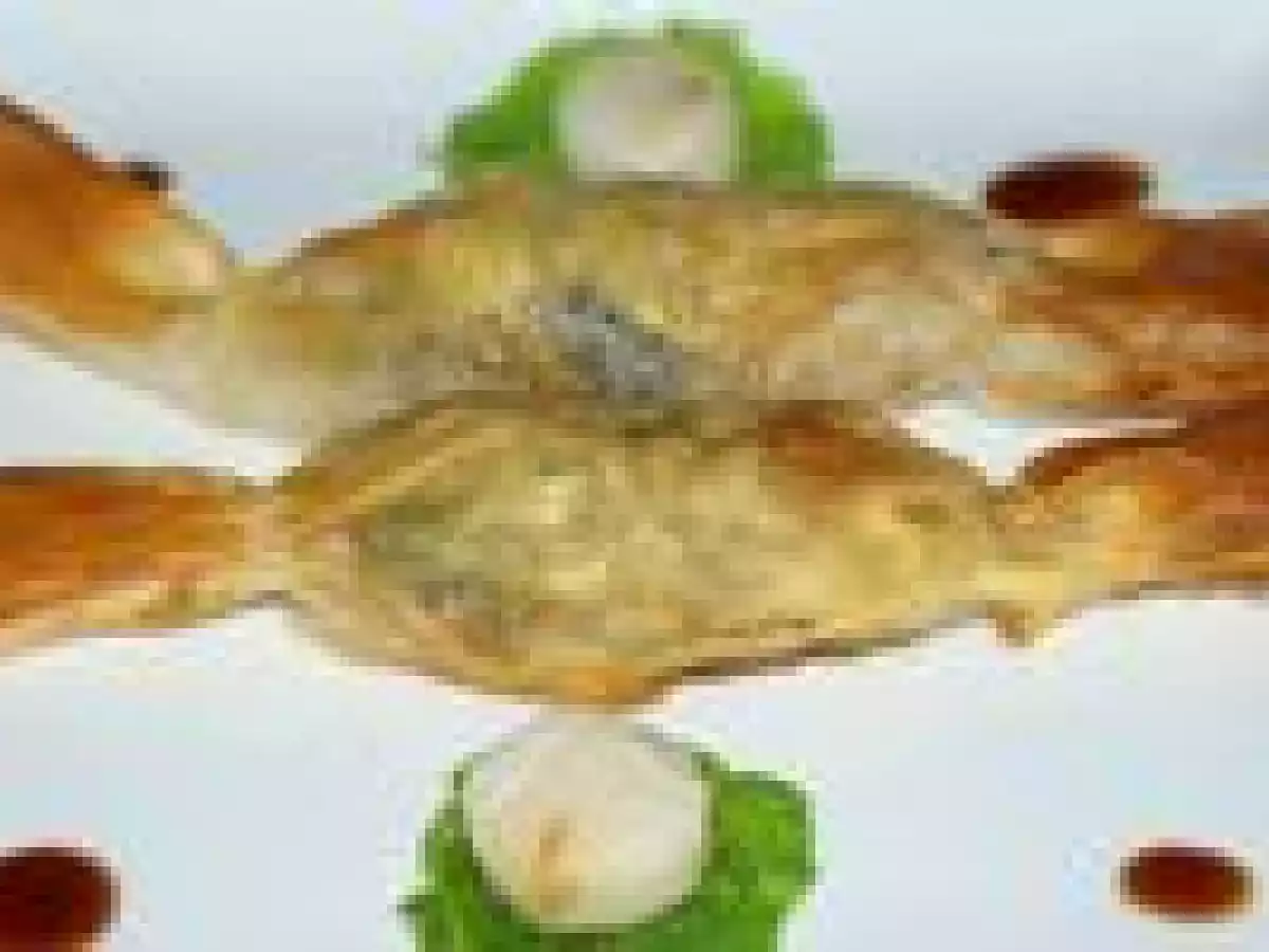 Bonbons de St Jacques au chou frisé