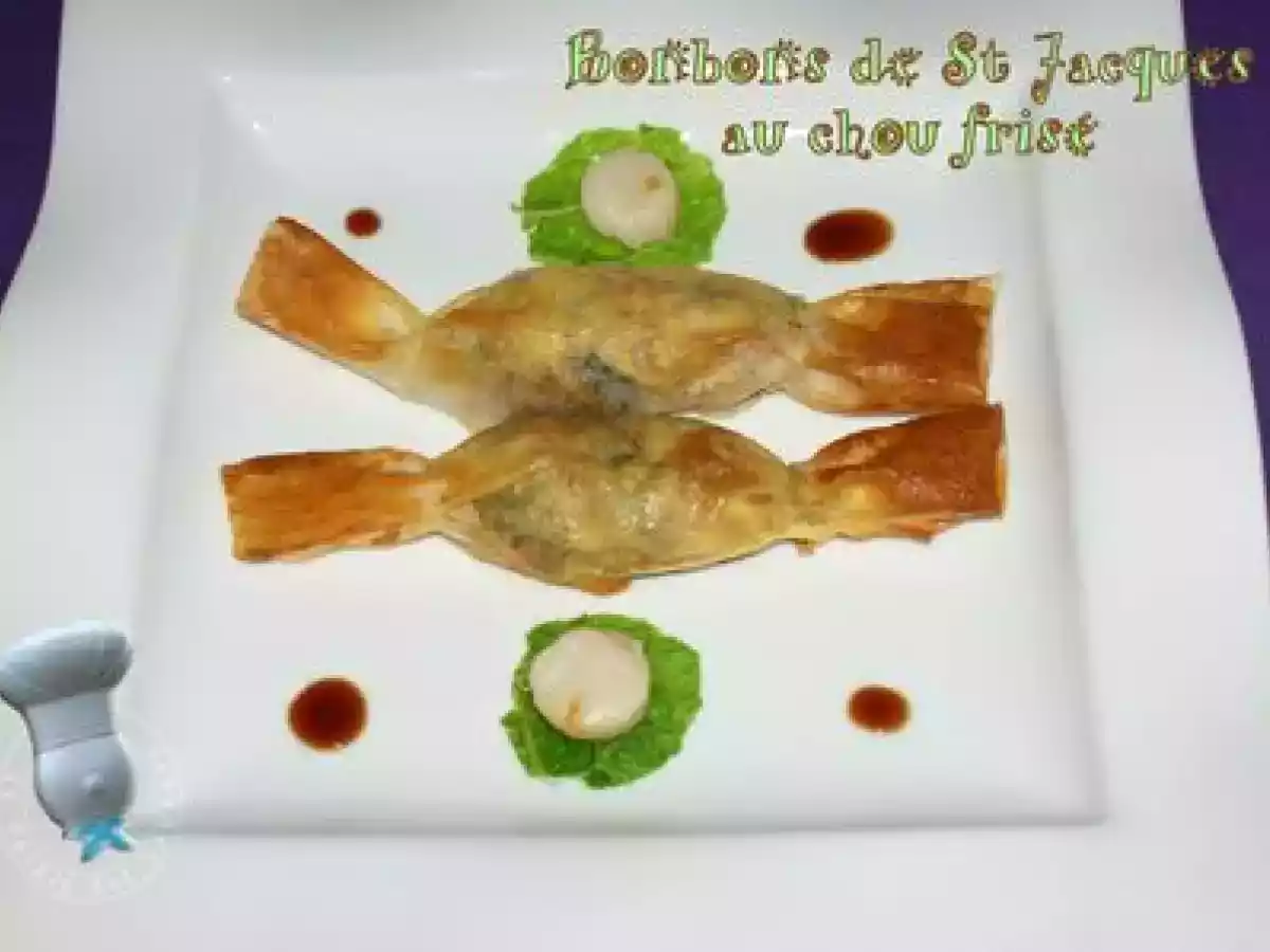 Bonbons de St Jacques au chou frisé - photo 4