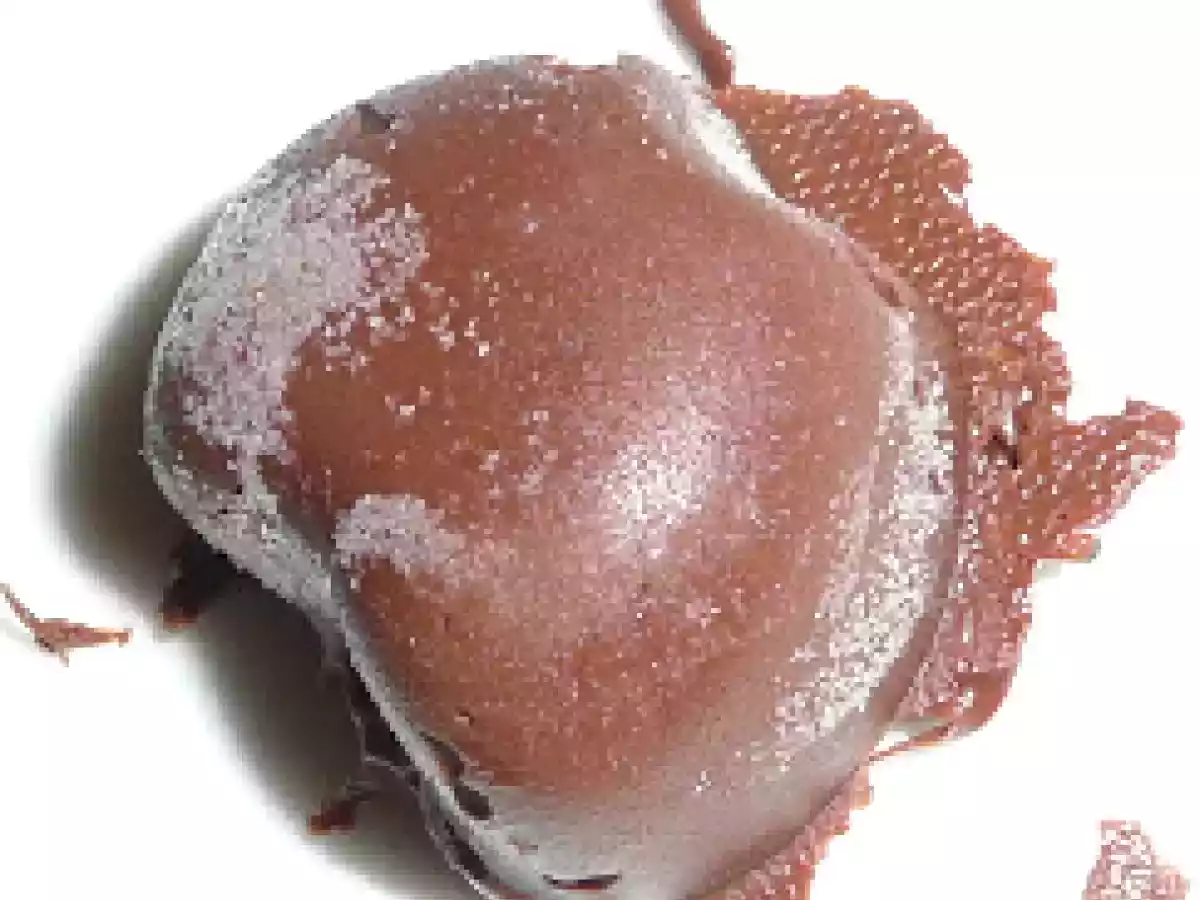 Bonbons glacés au chocolat et à l'orange