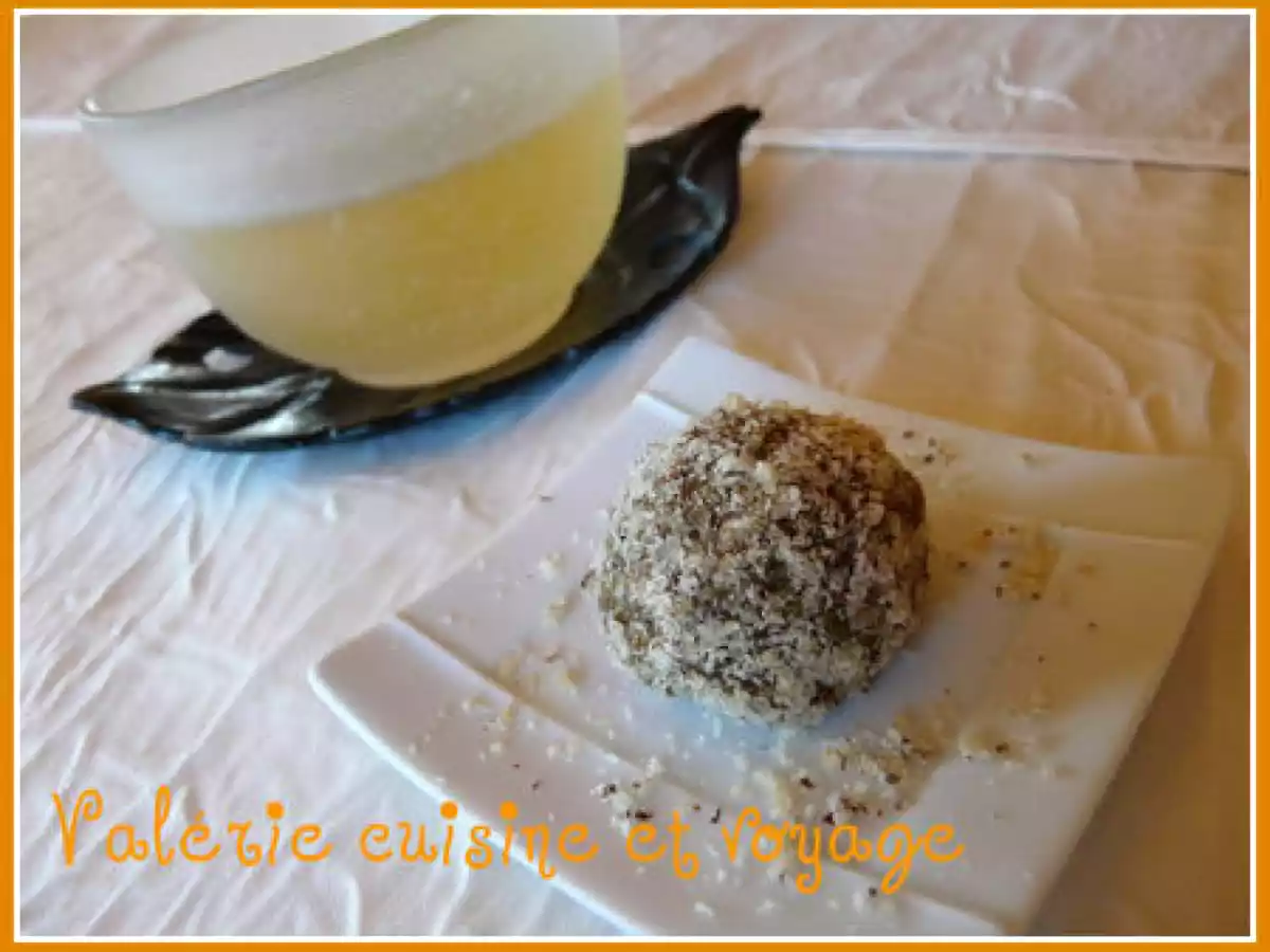 Bonbons improbables au lin, curcuma, poivre long et poudre d'amandes