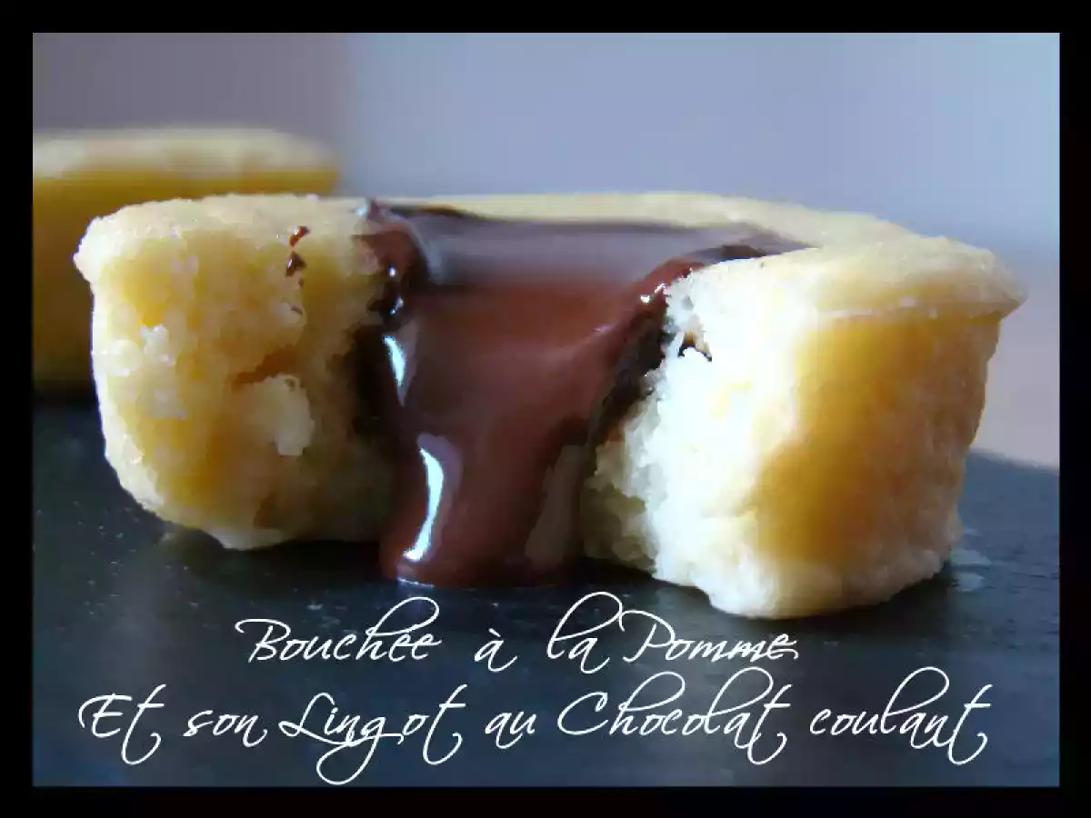 Bouchée à la Pomme et son Lingot de Chocolat Coulant.