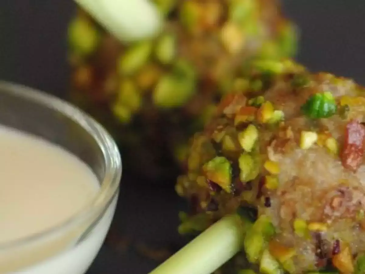 Bouchée d'agneau tiède et crème légère à la citronnelle