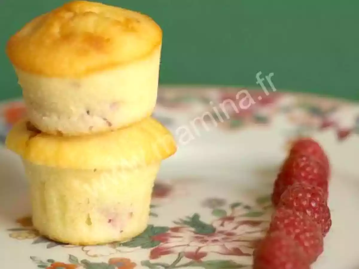 Bouchées amandes framboises et citron