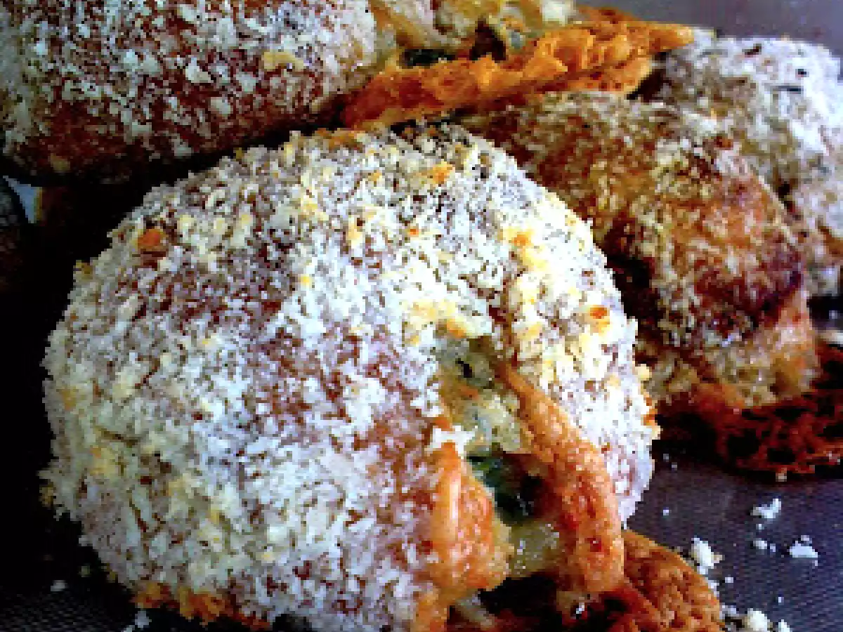 Bouchées bleues de fleurs de choux, sans gluten