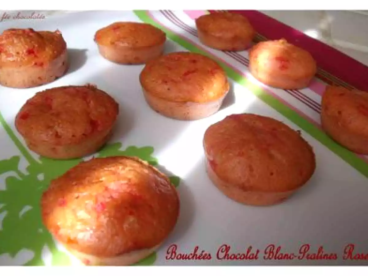 Bouchées Chocolat Blanc-Pralines Roses