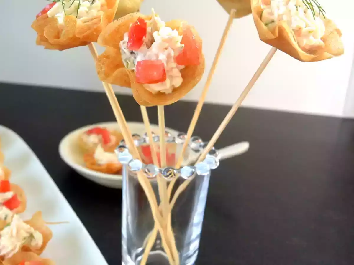 Bouchées croustillantes saumon aneth