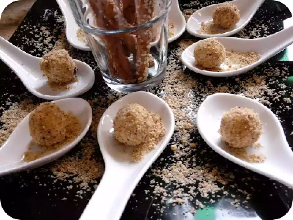 Bouchées croustitendres aux noisettes réalisées par mes filles pour le fête des mamans