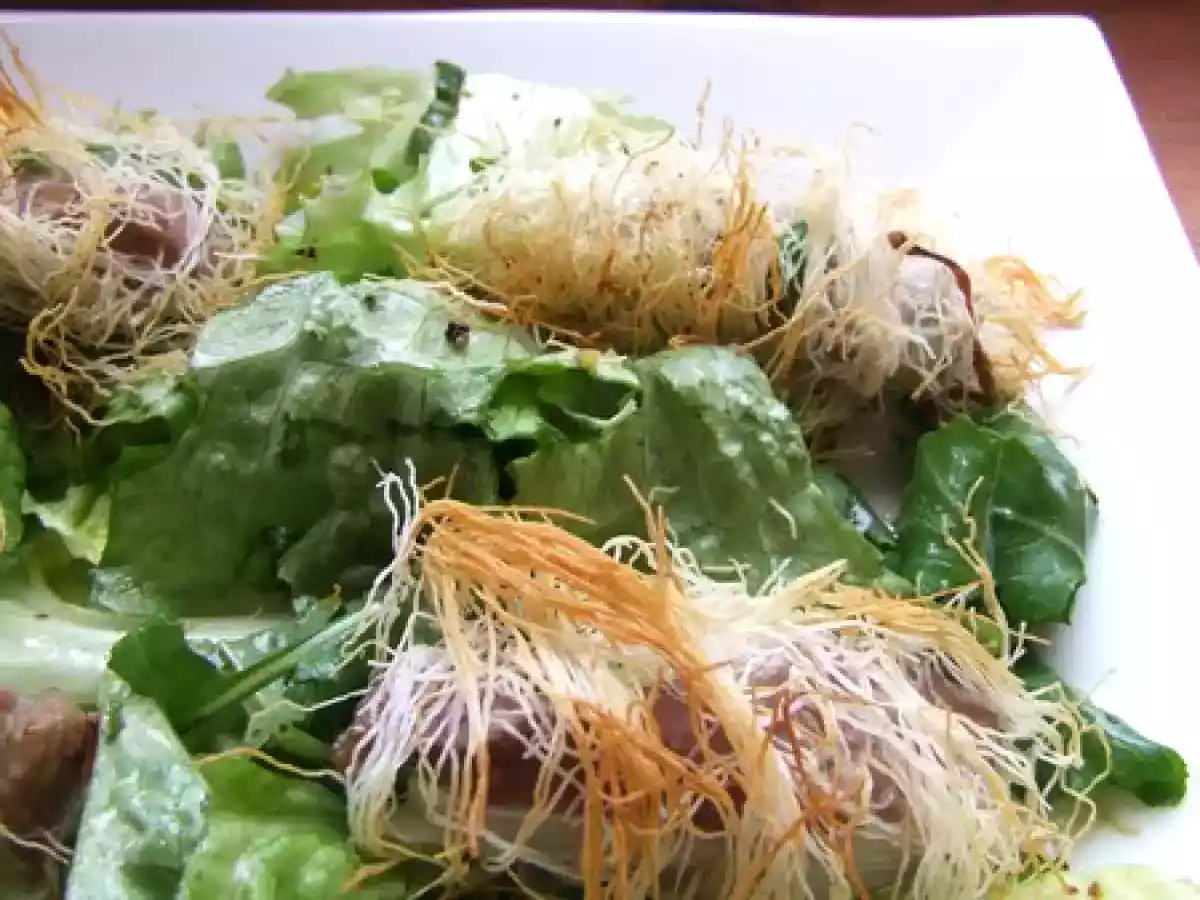 Bouchées d'agneau en kadaïf, salade à la menthe - photo 2