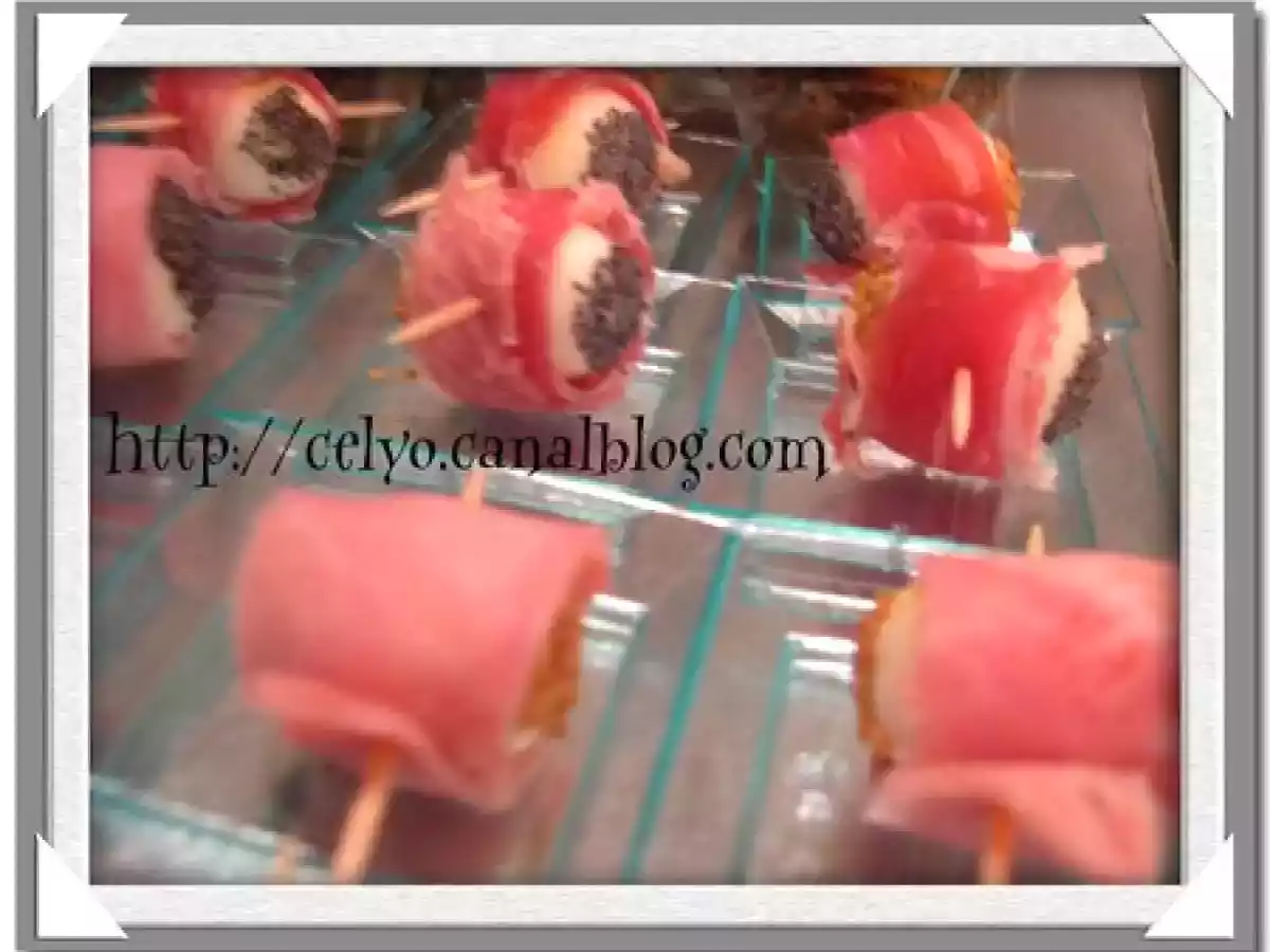 Bouchées d'oeuf de Caille au jambon